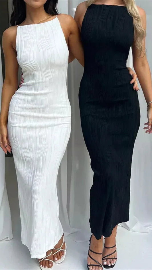 Virela Ruched Split Maxi Dress