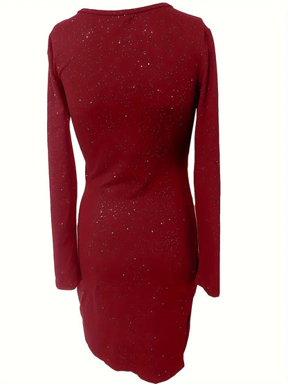 Avelyn Wrap Bodycon Mini Dress