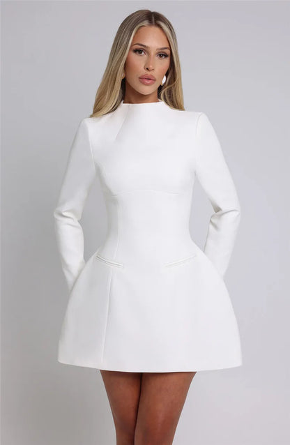 Elvaya Backless A-Line Mini Dress