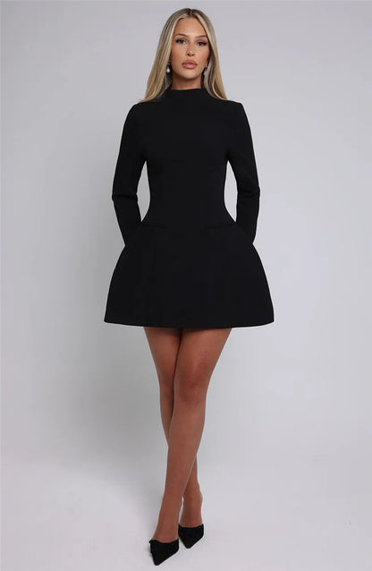 Elvaya Backless A-Line Mini Dress