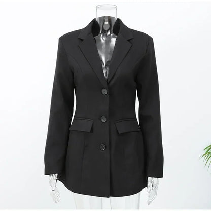 Arvella Black Blazer Mini Dress
