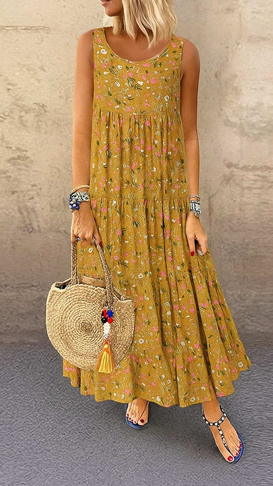 Ginevra Bohemian Floral Maxi Dress