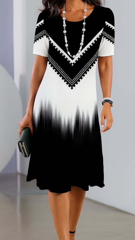 Ilaria Relaxed Geometric Print Dress