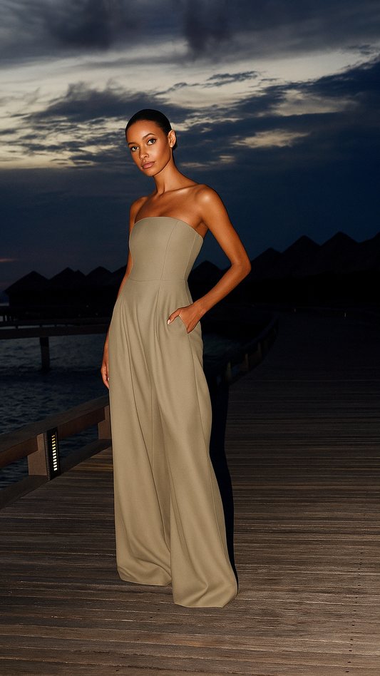 Avenna Strapless Wide-Leg Jumpsuit